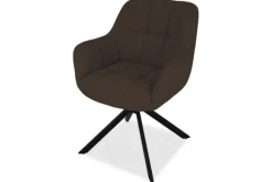 Eetkamerstoelen-Tower Living Eetkamerstoel Dark Brown Alba
