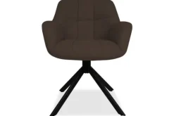 Eetkamerstoelen-Tower Living Eetkamerstoel Dark Brown Alba