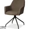 Eetkamerstoelen-Tower Living Eetkamerstoel Dark Brown Ortana