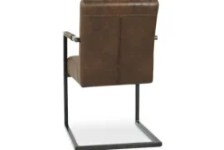 Eetkamerstoelen-Tower Living Eetkamerstoel Dark Brown Ferro