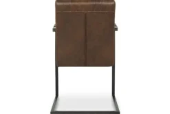 Eetkamerstoelen-Tower Living Eetkamerstoel Dark Brown Ferro