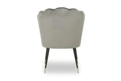 Eetkamerstoelen-Richmond Interiors Eetkamerstoel Fox stone velvet