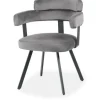 Online Eetkamerstoel Grijs HU-77.025 Bardio Eetkamerstoelen