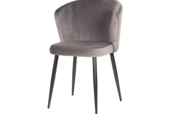 Eetkamerstoelen-Label51 Eetkamerstoel Grijs UK-30.397 Wave