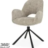 Eetkamerstoelen-Tower Living Eetkamerstoel Haga 30 Beige Isola