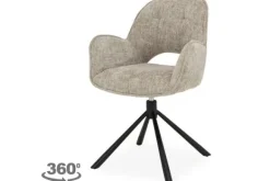 Eetkamerstoelen-Tower Living Eetkamerstoel Haga 30 Beige Isola