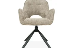 Eetkamerstoelen-Tower Living Eetkamerstoel Haga 30 Beige Isola