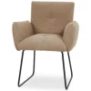 Eetkamerstoelen-Tower Living Eetkamerstoel Light Brown Dante