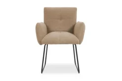 Eetkamerstoelen-Tower Living Eetkamerstoel Light Brown Dante