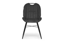 Eetkamerstoelen-Olijk Eetkamerstoel Luxor Antraciet Eva