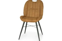 Eetkamerstoelen-Olijk Eetkamerstoel Luxor Cognac Eva