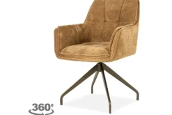 Eetkamerstoelen-Eleonora Meubelen Eetkamerstoel Mosterd 96460 Hugo