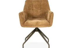 Eetkamerstoelen-Eleonora Meubelen Eetkamerstoel Mosterd 96460 Hugo