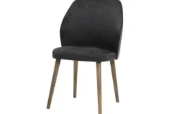 Eetkamerstoelen-Caggia Eetkamerstoel Must