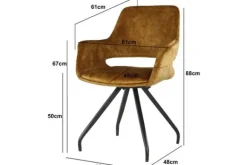 Best Eetkamerstoel Oker Velvet Capp Eetkamerstoelen