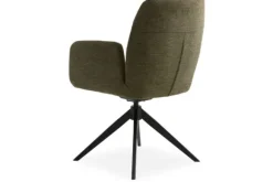 Eetkamerstoelen-Nordic Style Eetkamerstoel Olive Green Nebula