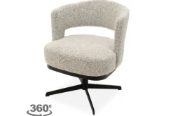 Eetkamerstoelen-Monari Design Eetkamerstoel Puente Beige Taupe Verto