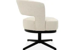 Eetkamerstoelen-Monari Design Eetkamerstoel Puente Cremé Wit Verto