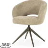 Eetkamerstoelen-Eleonora Meubelen Eetkamerstoel Taupe 96475 Alissa