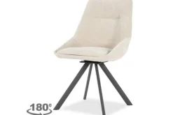 Eetkamerstoelen-By-Boo Eetkamerstoel Taupe 240092 Bliss II
