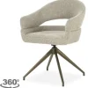 Eetkamerstoelen-Eleonora Meubelen Eetkamerstoel Taupe 96457 Hailey