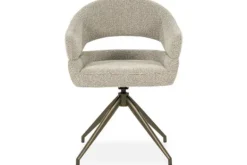 Eetkamerstoelen-Eleonora Meubelen Eetkamerstoel Taupe 96457 Hailey