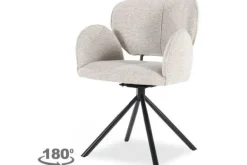 New Eetkamerstoel Taupe 96120 Rosalin Eetkamerstoelen