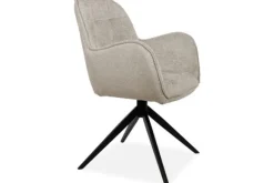 Eetkamerstoelen-MySons Eetkamerstoel Taupe Alicia