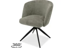 Eetkamerstoelen-Tower Living Eetkamerstoel Taupe Cuvio