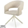 New Eetkamerstoel Tyler Cream - beige Ekoda Eetkamerstoelen