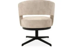 Eetkamerstoelen-Monari Design Eetkamerstoel Velvet Beige Verto