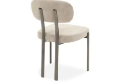 Eetkamerstoelen-Kaizen Design Eetkamerstoel Wave Beige - Anodic Brown Ravon