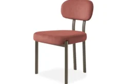 Online Eetkamerstoel Wave Burned Orange - Anodic Brown Ravon Eetkamerstoelen