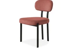 Eetkamerstoelen-Kaizen Design Eetkamerstoel Wave Burned Orange - Black Ravon