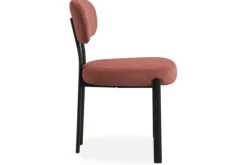 Eetkamerstoelen-Kaizen Design Eetkamerstoel Wave Burned Orange - Black Ravon