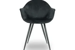 Eetkamerstoelen-Label51 Eetkamerstoel Zwart FF-45.035 Forli