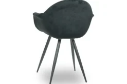 Eetkamerstoelen-Label51 Eetkamerstoel Zwart FF-45.035 Forli