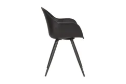 Eetkamerstoelen-Label51 Eetkamerstoel Zwart FF-45.006 Luca