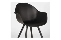Eetkamerstoelen-Label51 Eetkamerstoel Zwart FF-45.006 Luca