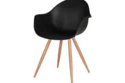 Eetkamerstoelen-Label51 Eetkamerstoel Zwart FF-45.013 Parma