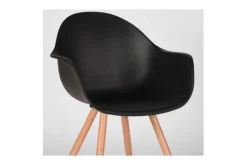 Eetkamerstoelen-Label51 Eetkamerstoel Zwart FF-45.013 Parma