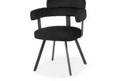 Eetkamerstoelen-Label51 Eetkamerstoel Zwart HU-77.024 Bardio