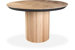 Eettafels-Country Style Eetkamertafel Giovi Zwart