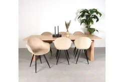 Eettafels- Eetkamertafel Naturel Jule