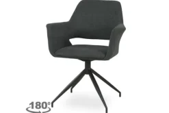 Eetkamerstoelen-Veyron Eetstoel - antraciet Maeve