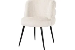 Eetkamerstoelen-Richmond Interiors Eetstoel 212319 Beige Chenille  Stella