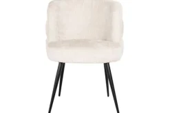 Eetkamerstoelen-Richmond Interiors Eetstoel 212319 Beige Chenille  Stella