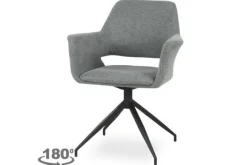 Eetkamerstoelen-Veyron Eetstoel - grijs Maeve