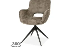 Eetkamerstoelen-Olijk Eetstoel - Movie taupe Mona