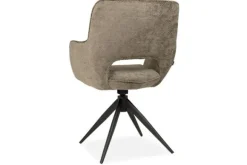 Eetkamerstoelen-Olijk Eetstoel - Movie taupe Mona